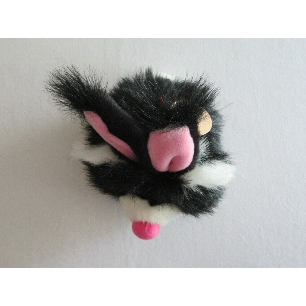 Bestever Hareballs Bunny Rabbit Black White Stuffed Plush Toy Babylaughter 6